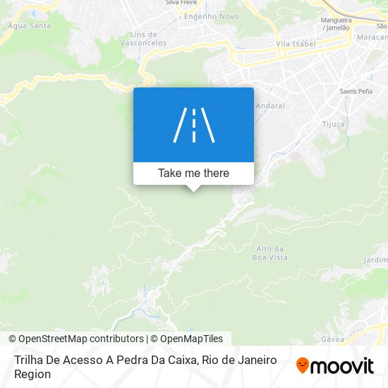 Trilha De Acesso A Pedra Da Caixa map