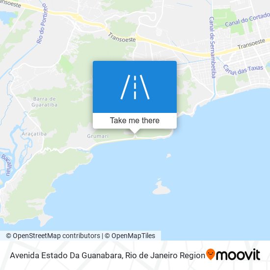 Mapa Avenida Estado Da Guanabara