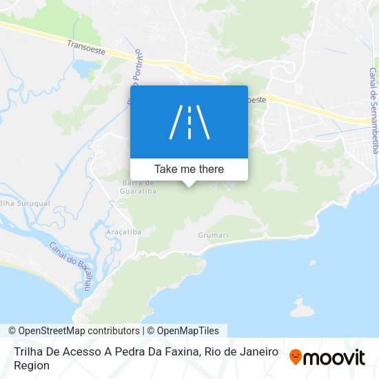 Trilha De Acesso A Pedra Da Faxina map