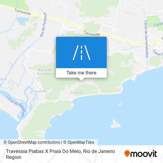 Travessia Piabas X Praia Do Meio map