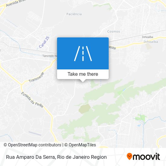 Rua Amparo Da Serra map