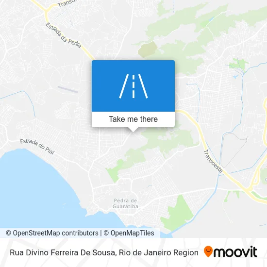 Rua Divino Ferreira De Sousa map