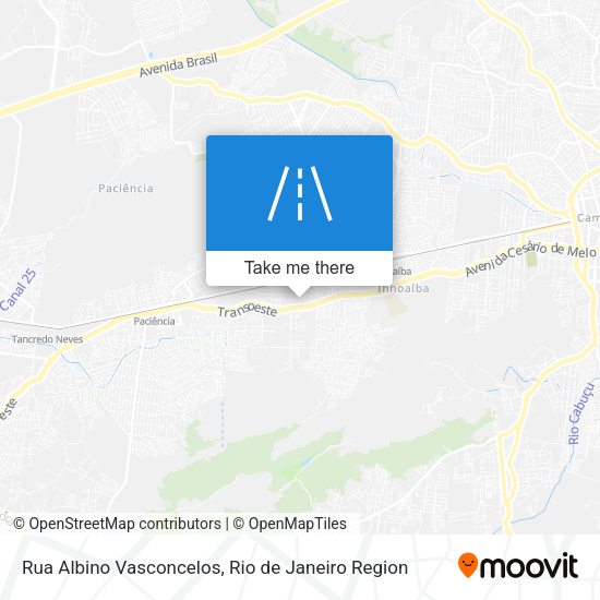 Rua Albino Vasconcelos map