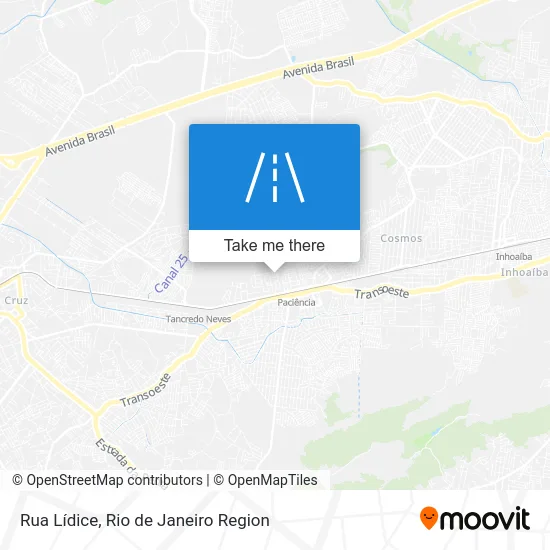 Rua Lídice map