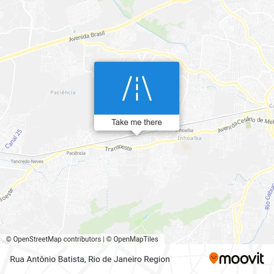 Rua Antônio Batista map