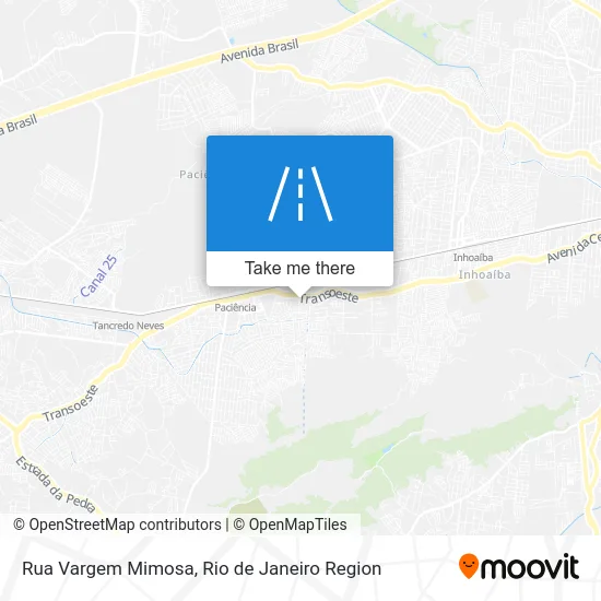 Rua Vargem Mimosa map