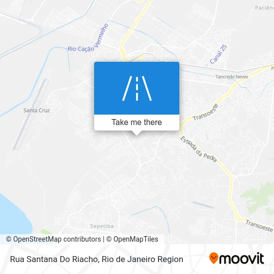 Rua Santana Do Riacho map