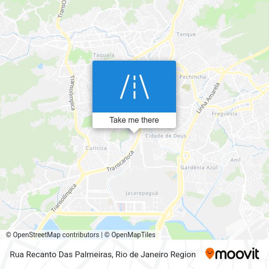 Rua Recanto Das Palmeiras map