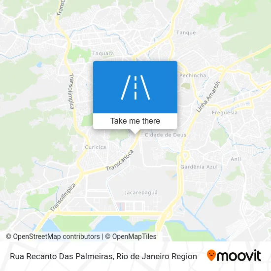 Rua Recanto Das Palmeiras map