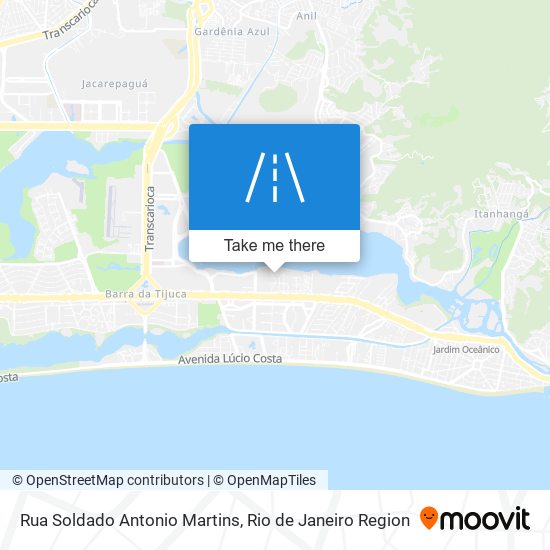 Mapa Rua Soldado Antonio Martins