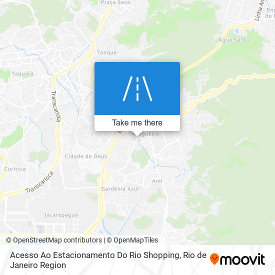 Mapa Acesso Ao Estacionamento Do Rio Shopping
