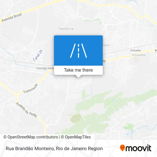 Rua Brandão Monteiro map