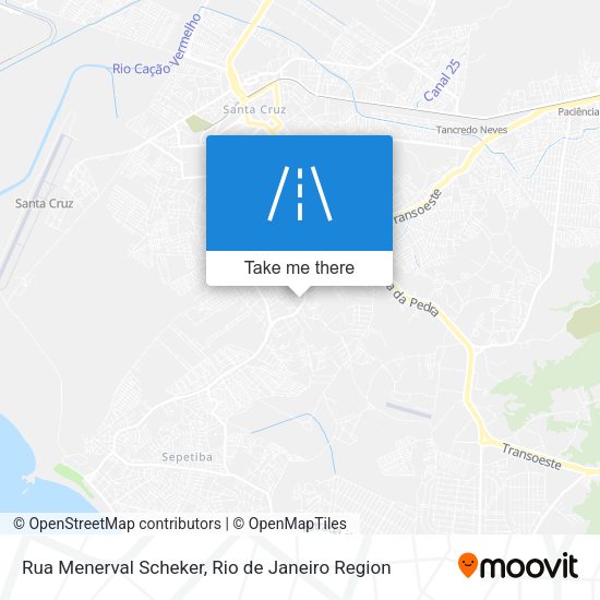 Rua Menerval Scheker map