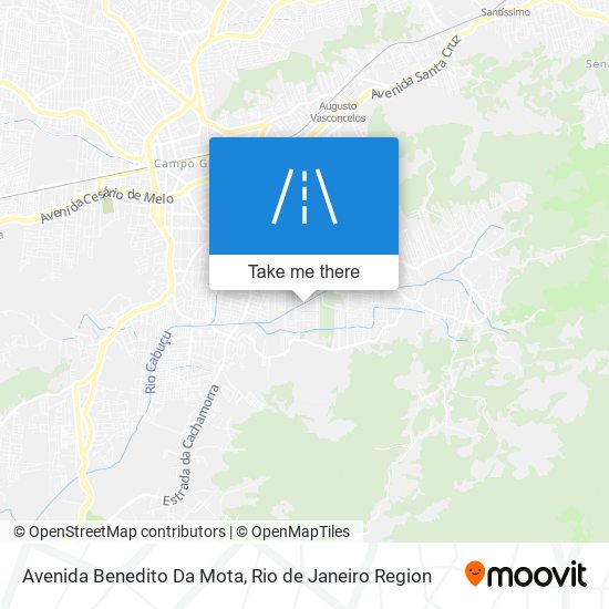 Mapa Avenida Benedito Da Mota