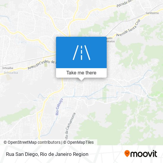 Rua San Diego map
