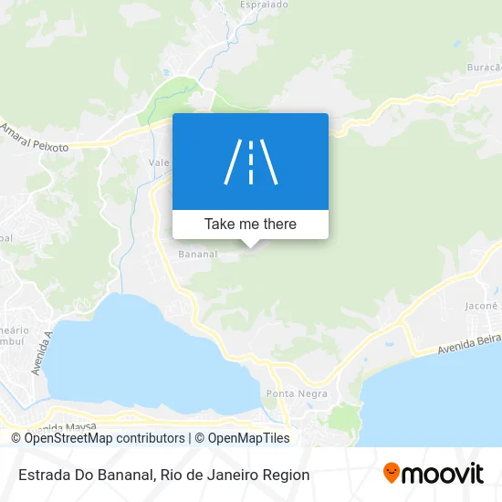 Estrada Do Bananal map