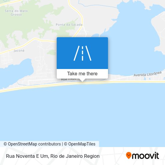 Rua Noventa E Um map