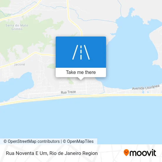 Rua Noventa E Um map