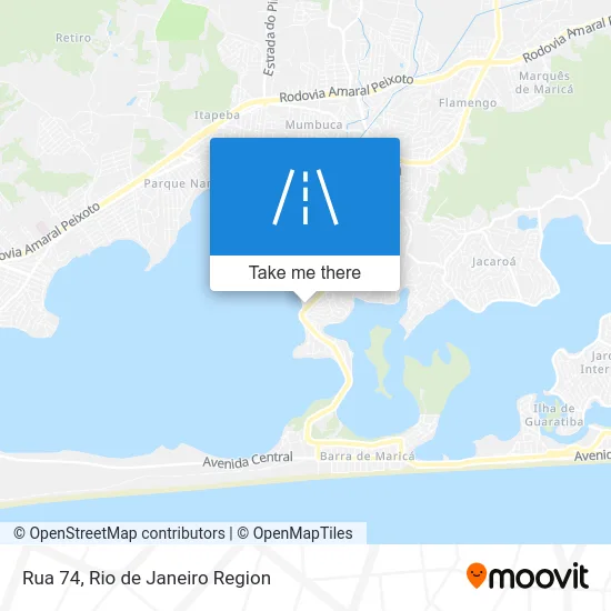 Rua 74 map