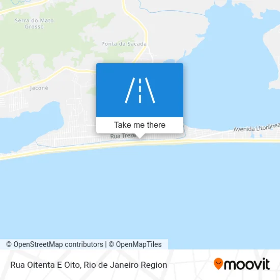 Rua Oitenta E Oito map