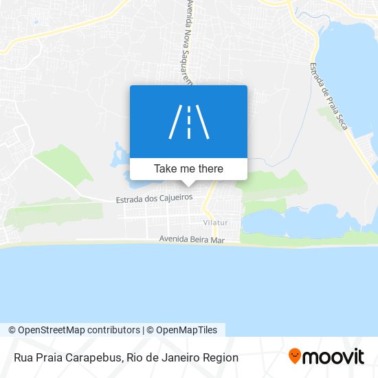 Mapa Rua Praia Carapebus