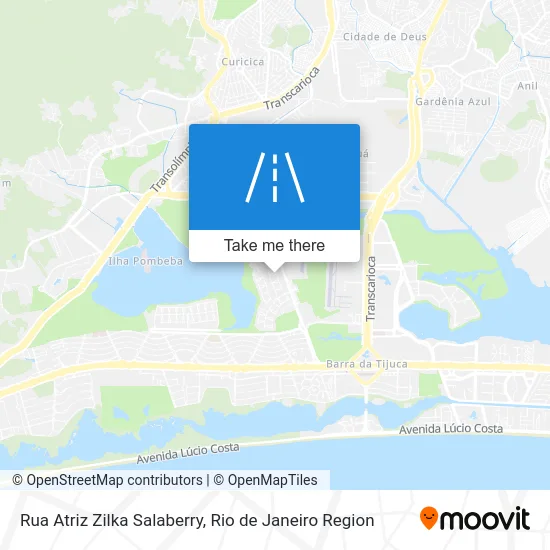 Rua Atriz Zilka Salaberry map