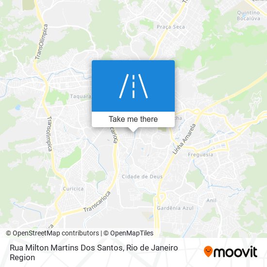 Rua Milton Martins Dos Santos map
