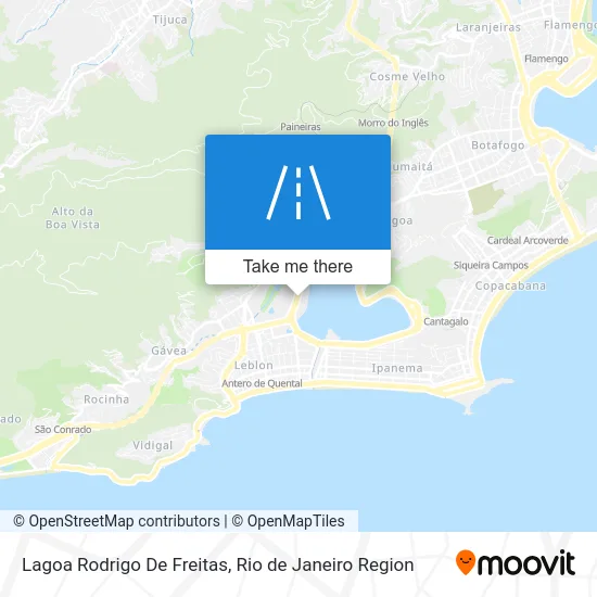 Lagoa Rodrigo De Freitas map