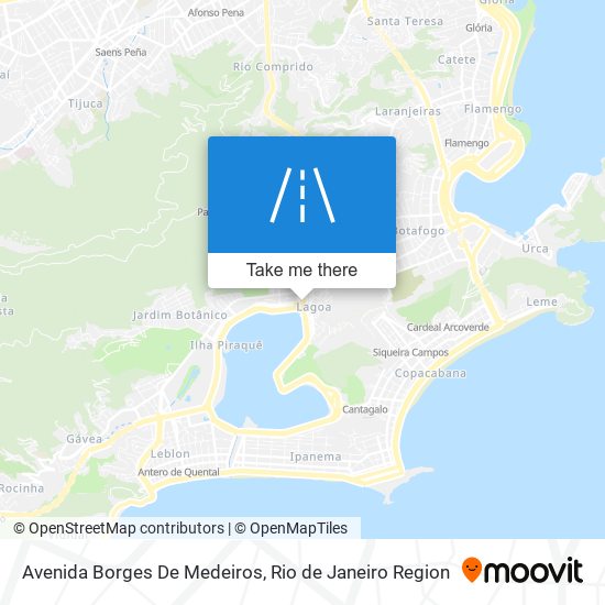 Mapa Avenida Borges De Medeiros