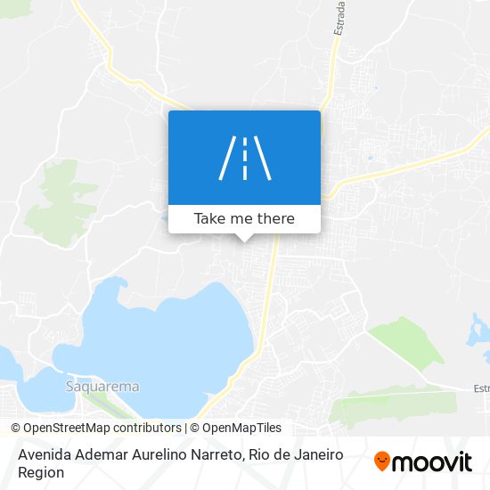 Mapa Avenida Ademar Aurelino Narreto