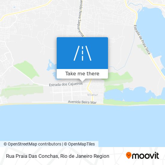 Mapa Rua Praia Das Conchas