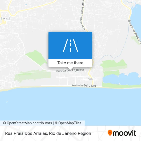 Rua Praia Dos Arraiás map