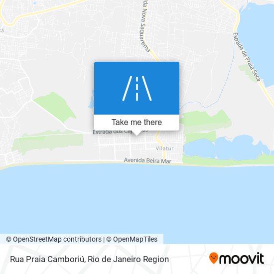 Mapa Rua Praia Camboriú