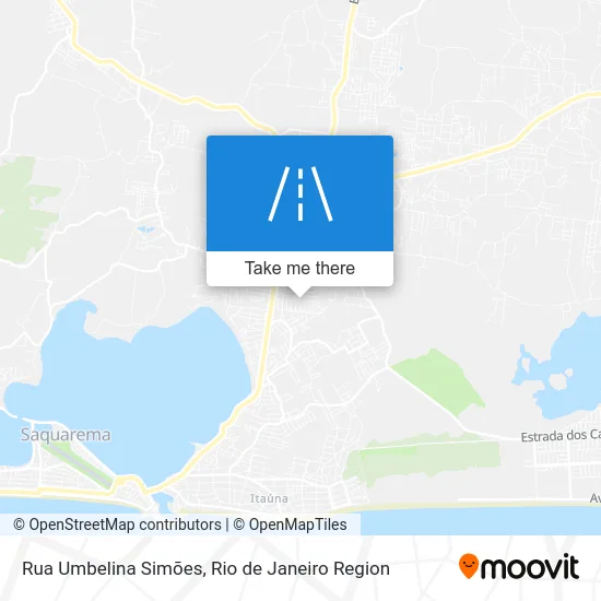Rua Umbelina Simões map