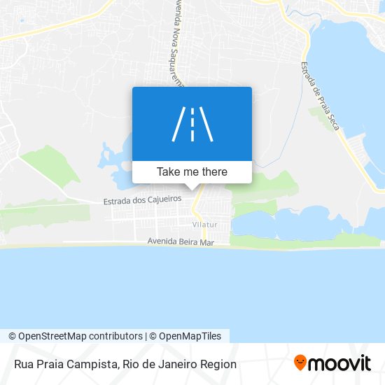 Mapa Rua Praia Campista