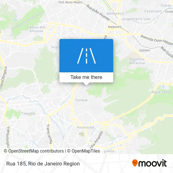 Rua 185 map