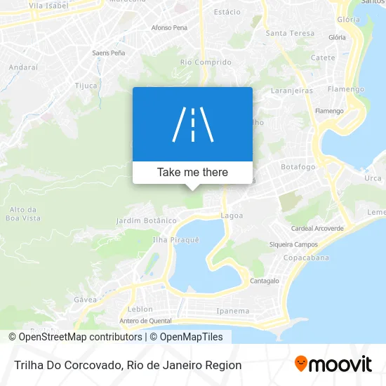 Trilha Do Corcovado map