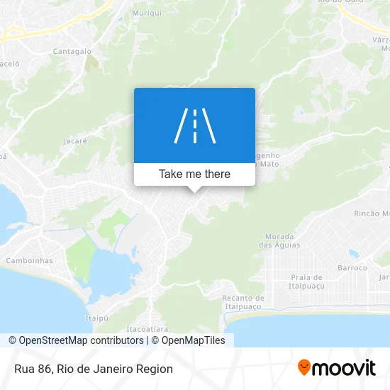 Rua 86 map