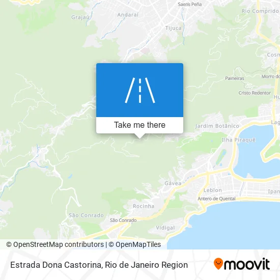 Estrada Dona Castorina map