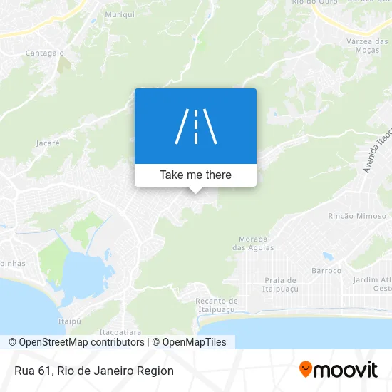 Rua 61 map