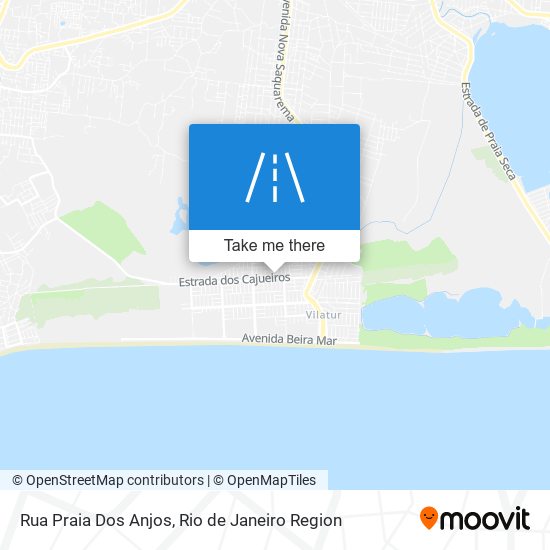 Mapa Rua Praia Dos Anjos