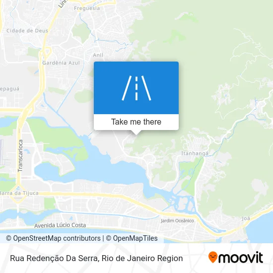 Rua Redenção Da Serra map