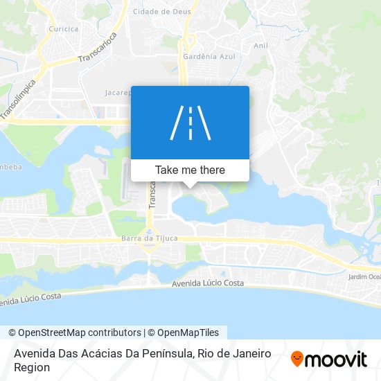 Mapa Avenida Das Acácias Da Península
