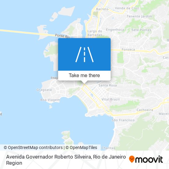 Mapa Avenida Governador Roberto Silveira