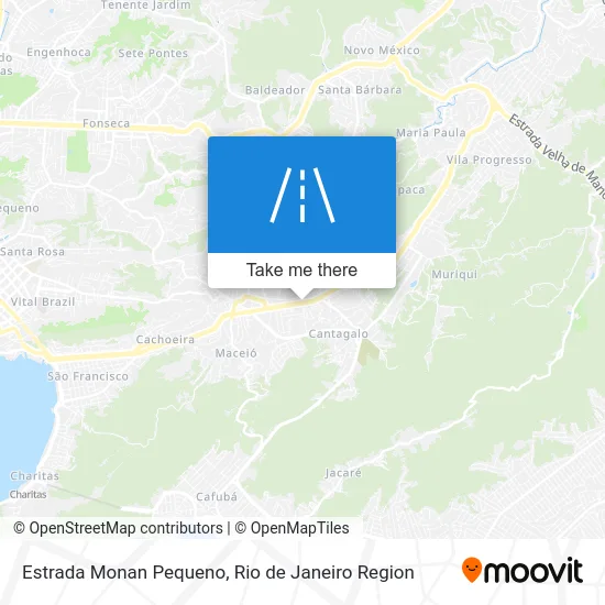 Estrada Monan Pequeno map