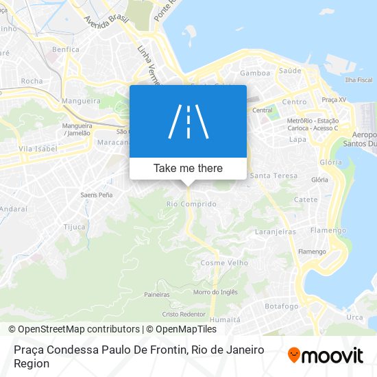 Mapa Praça Condessa Paulo De Frontin