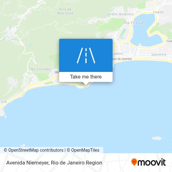 Avenida Niemeyer map