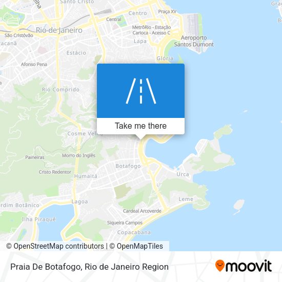 Praia De Botafogo map