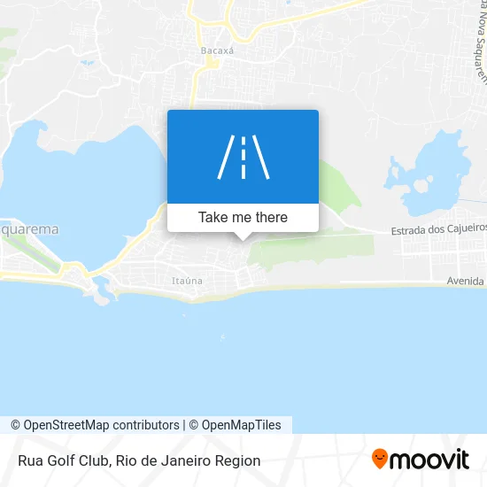 Rua Golf Club map