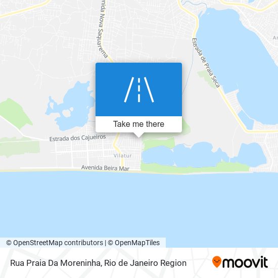 Mapa Rua Praia Da Moreninha